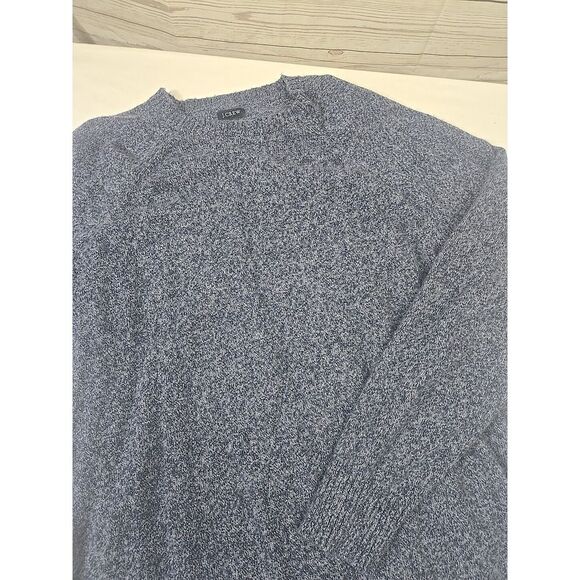 J. Crew Sweater Mens Extra Large‎ Blue 100% Lambswool Pullover Long Sleeves - Picture 1 of 7